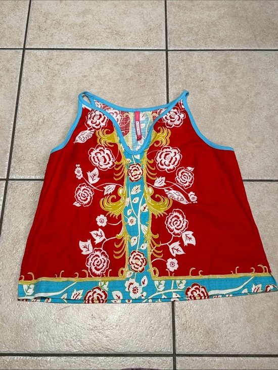 Tracy Reese Tops - Plenty by Tracy Reese Red Floral Tank size large